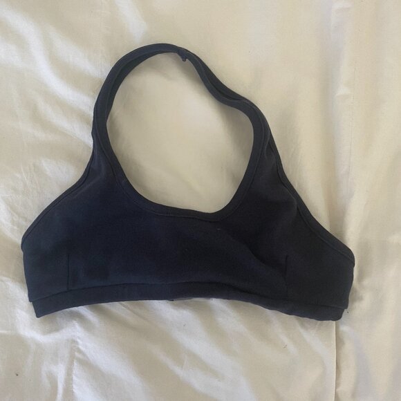My Mum Made It Navy Blue Halter Bra in Size XS-S - Picture 1 of 2